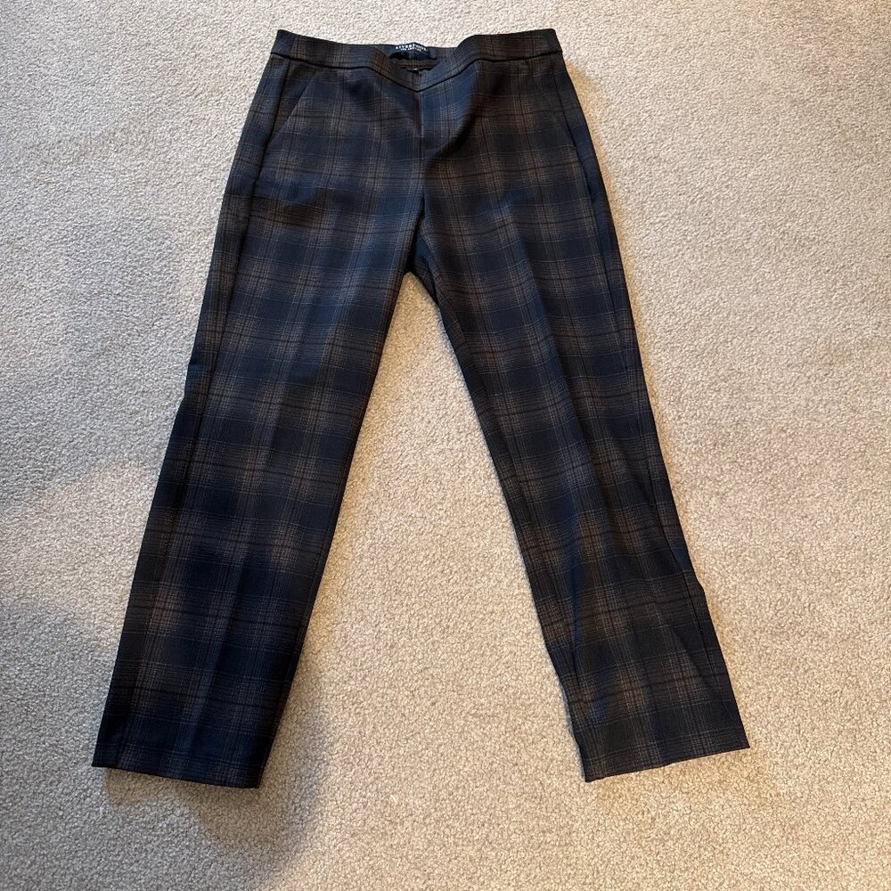 Liverpool Pull on Plaid Pants